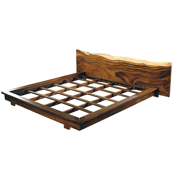 Suar Wood Bed "Massive Wooden Board"