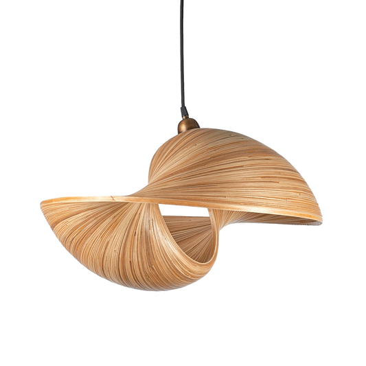 Bamboo Futuristic Snail Lamp