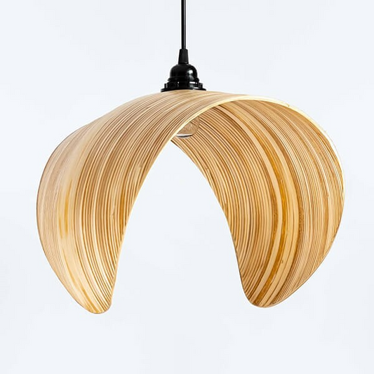 Minimal Wave Bamboo Lamp