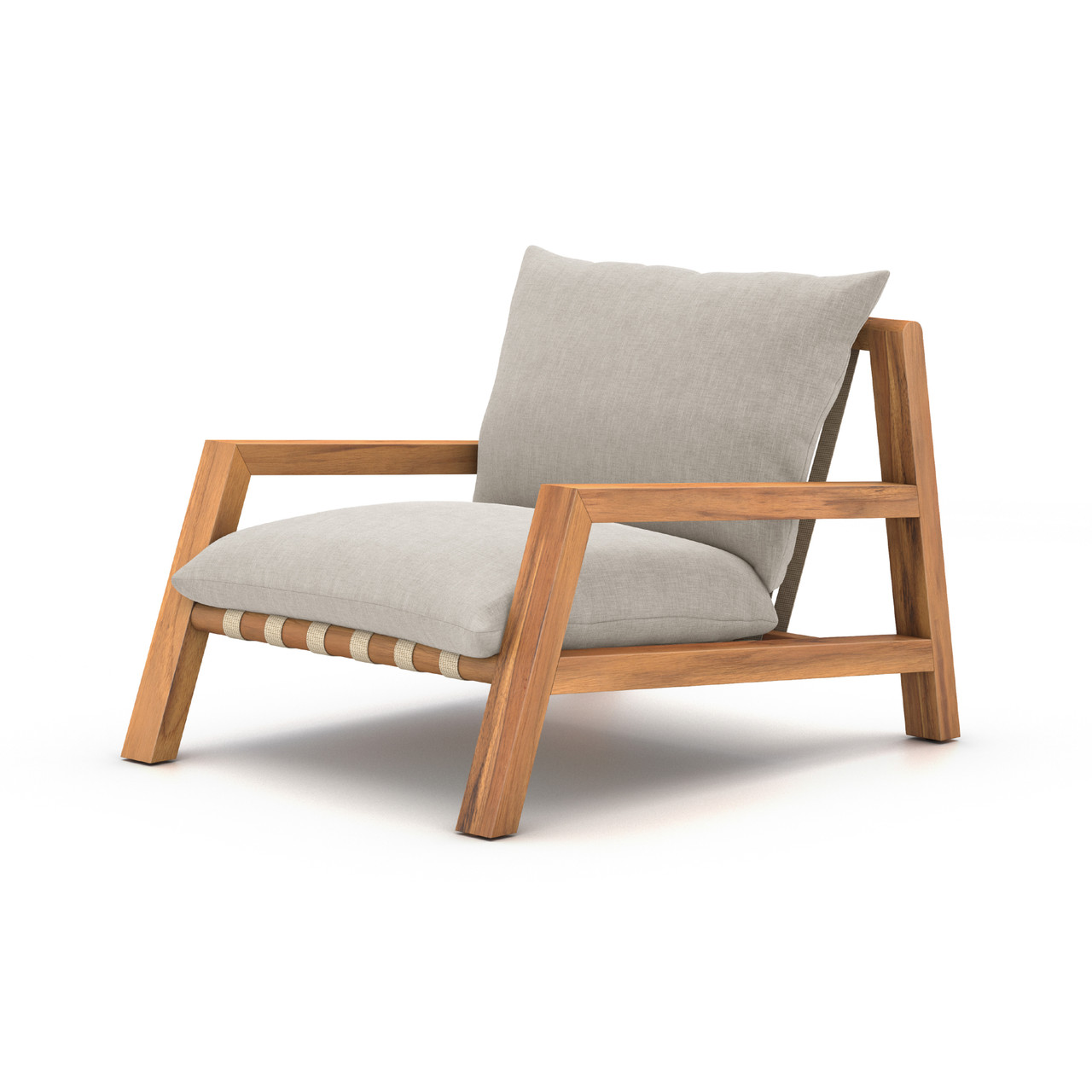 Relaxing Teak Wood Chair with Big Cushions