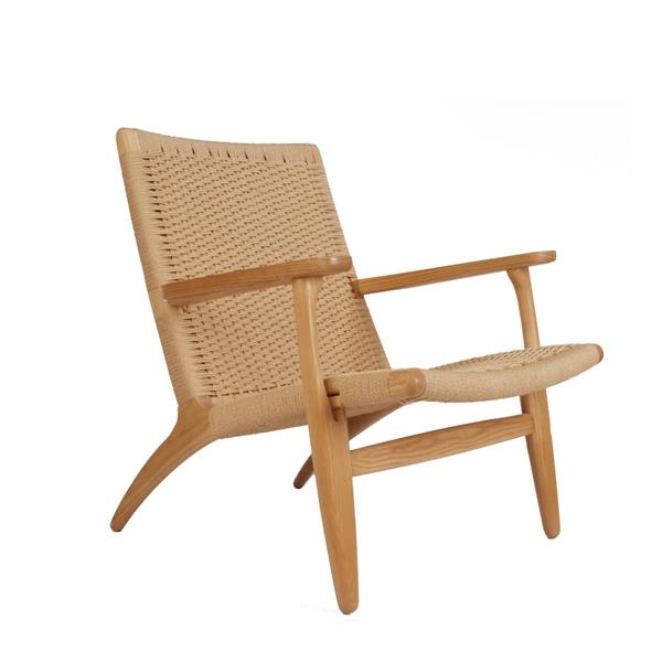 Studio Teak Wood Chair with Big Textile Knitting