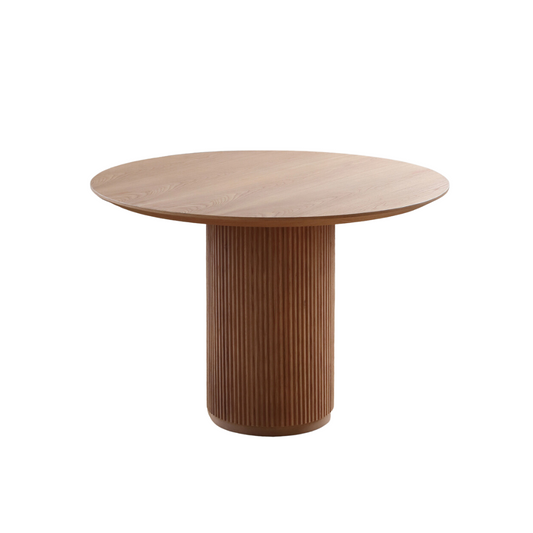 Cylindrical Teak Wood Table