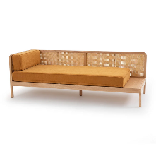 Japanese Style Artistic Teak Wood Sofa