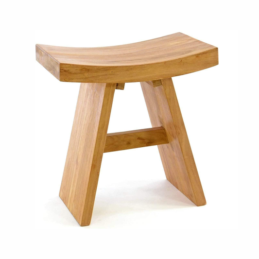 Master's Japanese Gate Light Teak Wood Stool