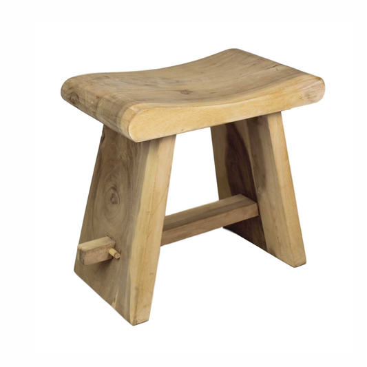 Master's Classic Light Teak Wood Stool