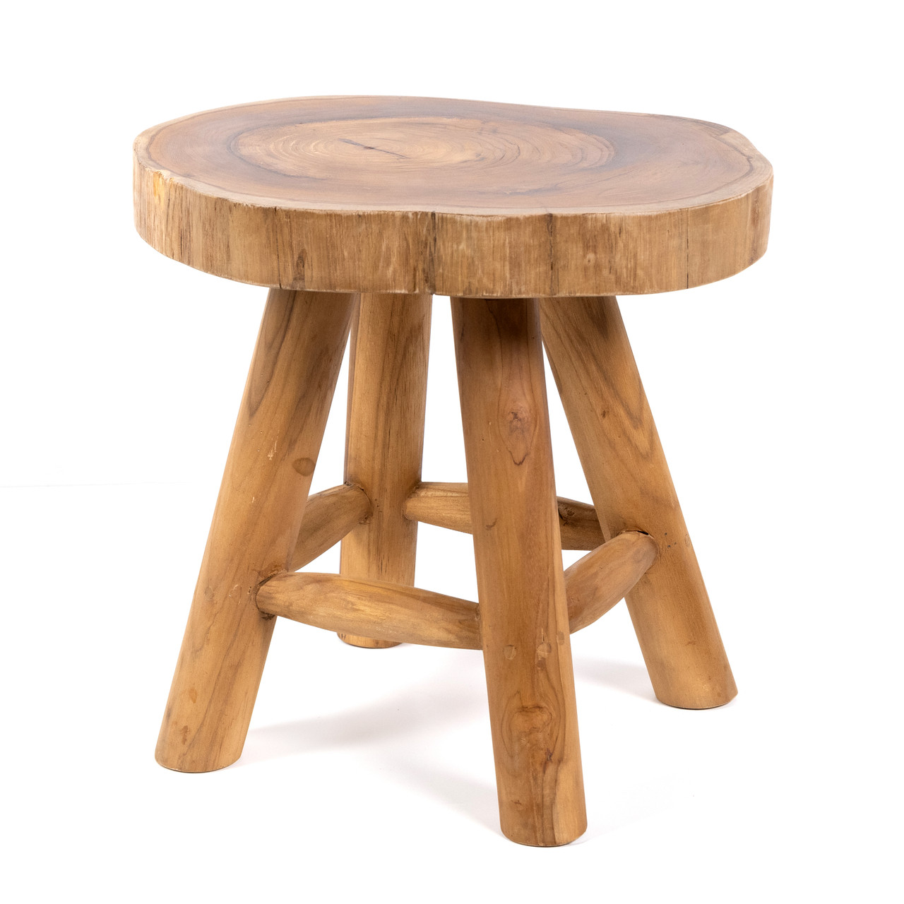 Trunk Slice Suar Wood Stool