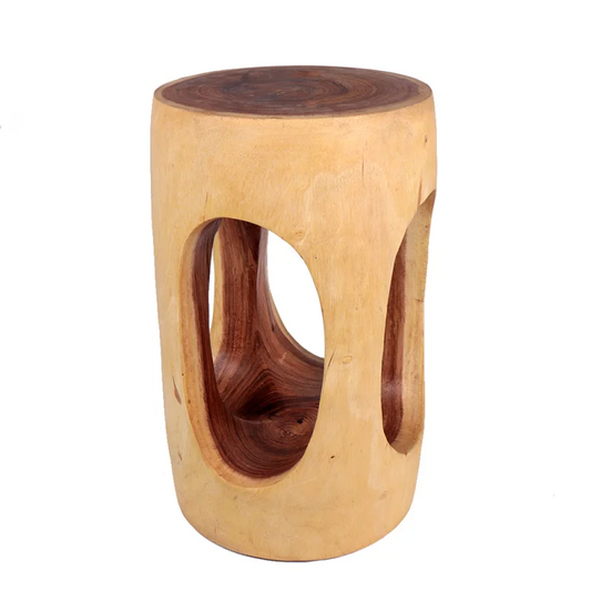 Teak Wood Cylinder Wholes Stool