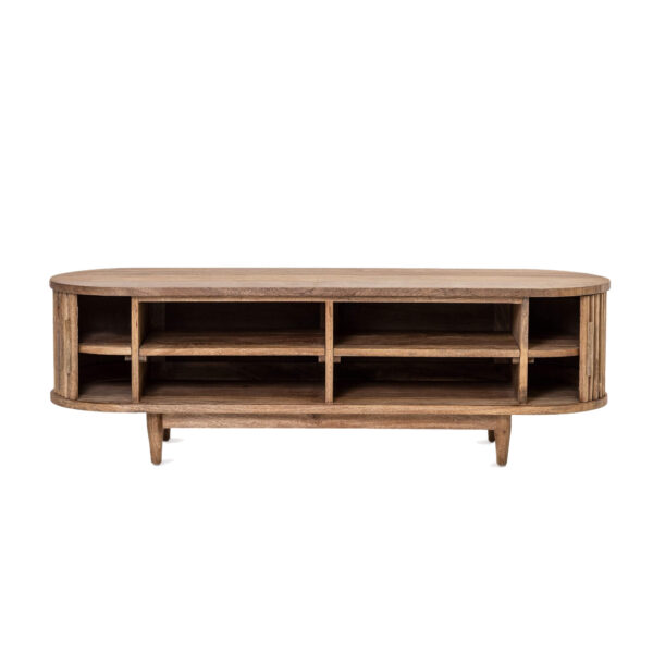 Master Handcraft Teak Wood Sliding Doors Cabinet - Image 3