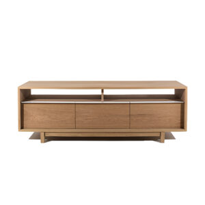 Modern Long Teak Wood Cabinet