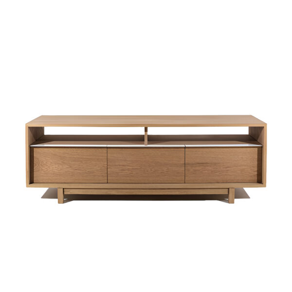 Modern Long Teak Wood Cabinet